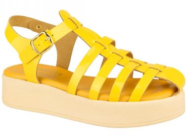 Πέδιλα γυναικεία | Υφαντίδης | 126022 | Κίτρινο Λουστρίνι - Υφαντίδης - 